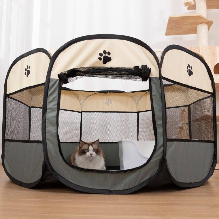 Portable and Foldable Pet Playpen House Playground For Dogs and Cats