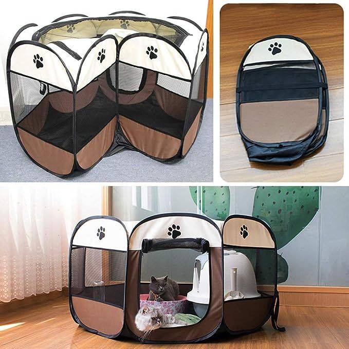 Portable and Foldable Pet Playpen House Playground For Dogs and Cats - Image 12