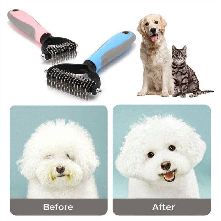 Professional 2-Side Dematting Comb For Dogs Cats - Image 2