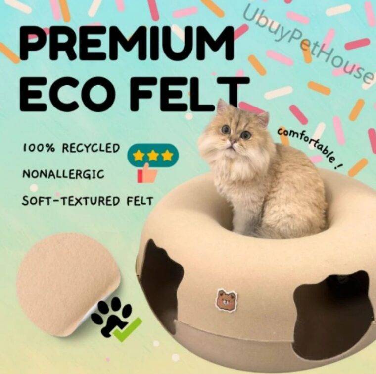 Cozy 2-in-1 Cat Tunnel Bed – Ultimate Play & Rest Haven for Your Feline! - Image 6